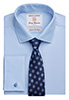 Chelford Slim Fit Shirt Cotton Poplin Blue Poplin