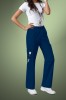 Cherokee Core Stretch Womens Mid Rise Pull-On Pant Cargo Scrub Pants 4005, Navy