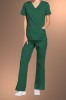 Cherokee Core Stretch Womens Mock Wrap Scrub Top 4728, Hunter Green