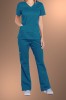 Cherokee Core Stretch Womens V Neck Scrub Top 4710, Caribbean Blue