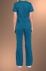 Cherokee Core Stretch Womens V Neck Scrub Top 4710, Caribbean Blue