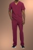 Cherokee Infinity Men's V-Neck Scrub Top CK900A, Wine