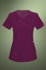 Cherokee Infinity Women's Mock Wrap Scrub Top 2625A, Wine