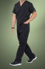 Cherokee Originals Unisex V-Neck Patch Pockets Scrub Top 4876, Black