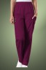 Cherokee Originals Women's Natural Rise Tapered Pull-On Cargo Scrub Trousers 4200, Wine