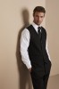 Men's Contemporary Vest, Black