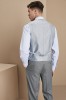 Men's Contemporary Vest, Pale Grey