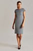 LADIES CONTEMPORARY SLASH NECKLINE DRESS