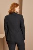 Blazer contemporain à un bouton pour femme, anthracite18