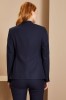 Ladies Contemporary One Button Blazer, Navy