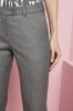 Ladies Contemporary Slim Leg Pants, Pale Grey (29 inches)
