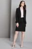 Ladies Contemporary Two Button Blazer (Regular), Black