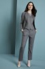 Ladies Contemporary Two Button Blazer (Regular), Pale Grey