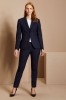 Blazer contemporain à deux boutons pour femmes (régulier), bleu marine15