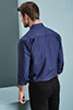 Long Sleeve Denim-look Shirt, Dark Blue