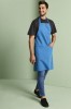 Popper Strap Apron, Teal