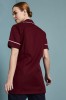 Ladies Healthcare Tunic, Burgundy/White