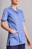 Ladies Healthcare Tunic, Metro Blue/White