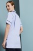 Ladies Healthcare Tunic, Sky Blue/Navy