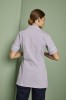 Ladies Healthcare Tunic, Lilac Stripe/White