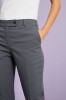 Qualitas pantalon style Slim jambe, femme, Graphite, Non ourlés4