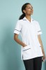 Ladies Healthcare Tunic, White/Black