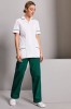 Ladies Healthcare Tunic, White/Bottle Green