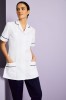 Ladies Healthcare Tunic, White/Navy