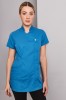 Definitive Feature Press Stud Tunic, Teal 