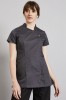 Definitive Feature Press Stud Tunic, Graphite Grey