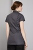 Definitive Feature Press Stud Tunic, Graphite Grey