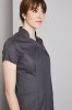 Definitive Feature Press Stud Tunic, Graphite Grey