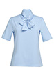 Flavia Pussy Bow Blouse Sky blue