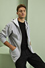 Gildan Full Zip Hoodie, Grey