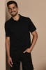 Henbury Coolplus Polo Shirt, Black