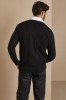 Pull homme en col V, Noir5