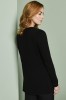 Ladies Semi Fitted V Neck Cardigan, Black 