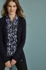 Ladies Semi Fitted V Neck Cardigan, Navy