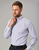 Lawrence Stretch Oxford Shirt Grey stripe