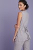 Linen Wrap Tunic, Grey