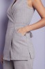 Linen Wrap Tunic, Grey