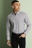 Men’s Patterned Shirt, Black and White