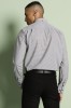 Men’s Patterned Shirt, Black and White