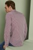 Men's Long Sleeve Check Shirt, Red Check