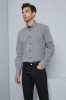 Men's Long Sleeve Check Shirt, Black Check