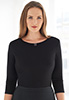 Mira Ladies Stretch top Black