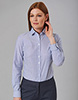 Mirabel Stretch Oxford Shirt Navy stripe