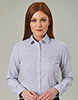 Mirabel Stretch Oxford Shirt Grey stripe