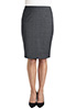 Numana Straight Skirt Grey Check