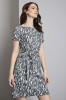 Pattern Shift Dress, Grey Shards 